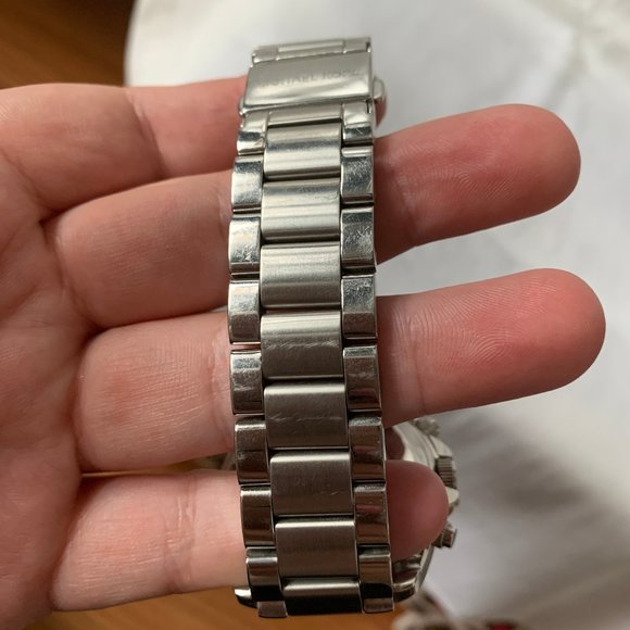 MK Blair Silver Chronograph Watch - Picture 6 of 6